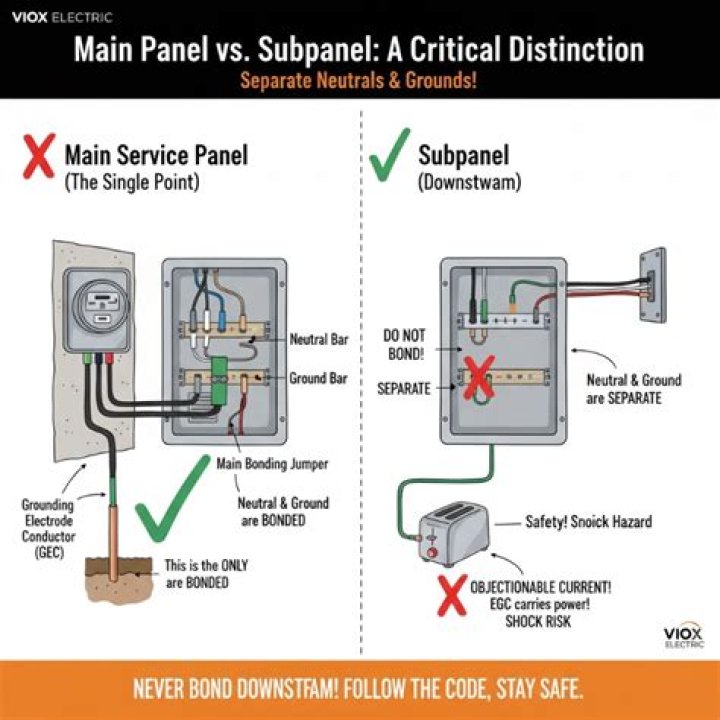 Why do you separate grounds and neutrals in a sub panel?